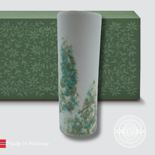 Norwegian Forrest handcast porcelain vase