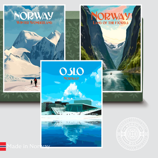 Scenes of Norway Magnets Pack of 3